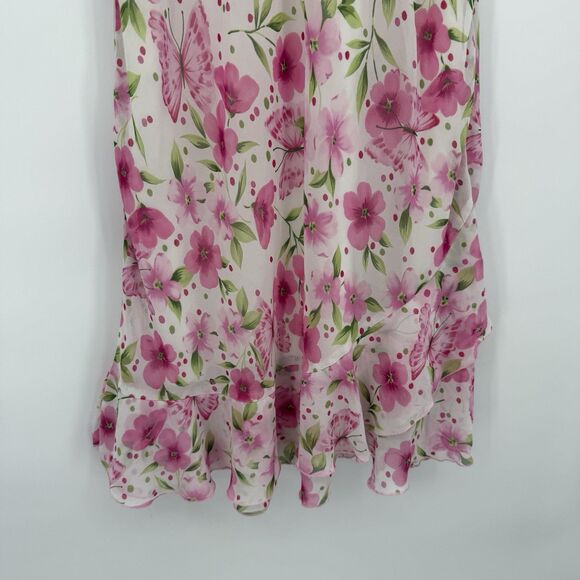 She’s The 1 Girls Floral Butterfly Midi Dress Y2k Size 16 Girl - Picture 3 of 9